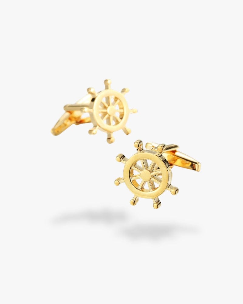 Bouton de manchette style marine