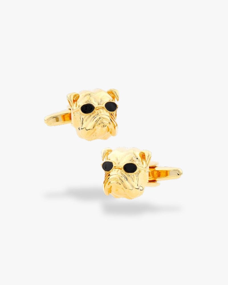 Bouton de manchette | Tête de chien Or