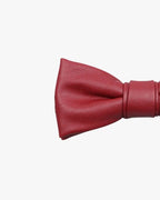 Noeud papillon en cuir | Bordeaux Bordeaux