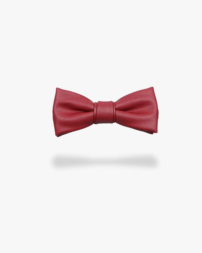 Noeud papillon en cuir | Bordeaux Bordeaux