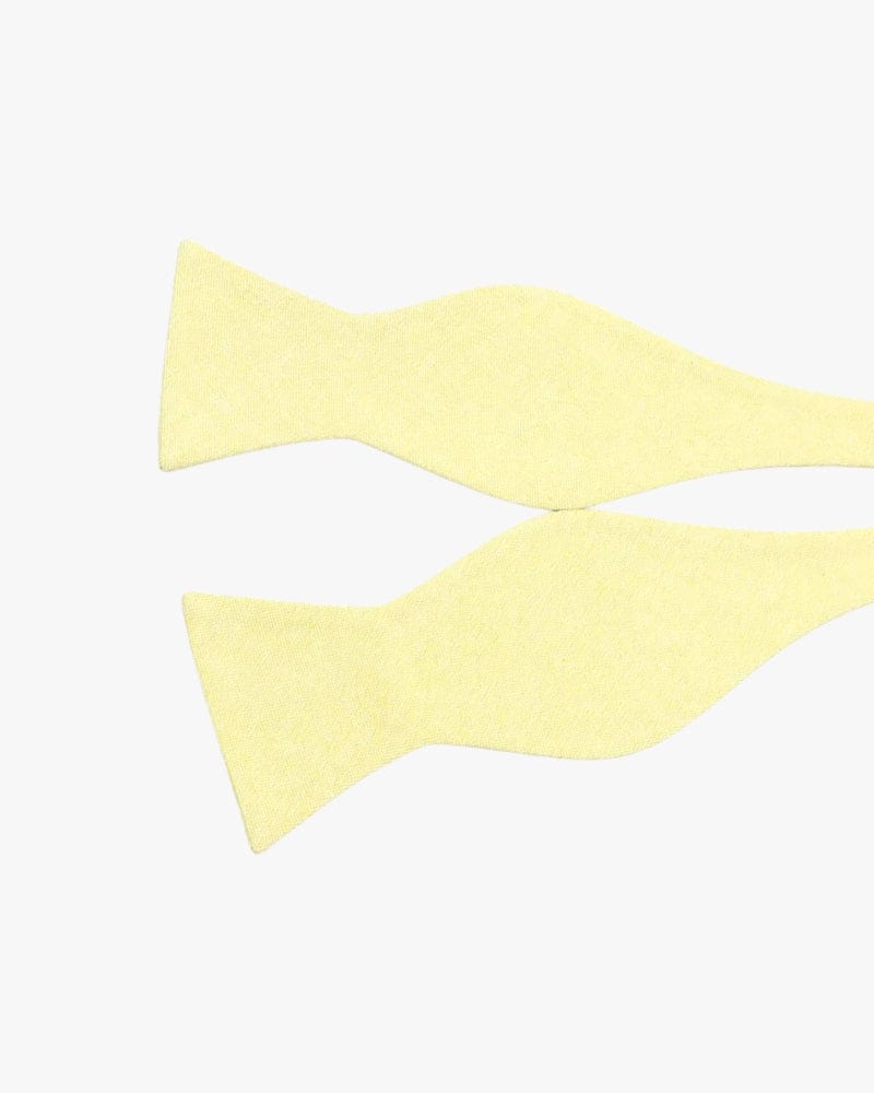 Noeud papillon à nouer | Pastel Jaune