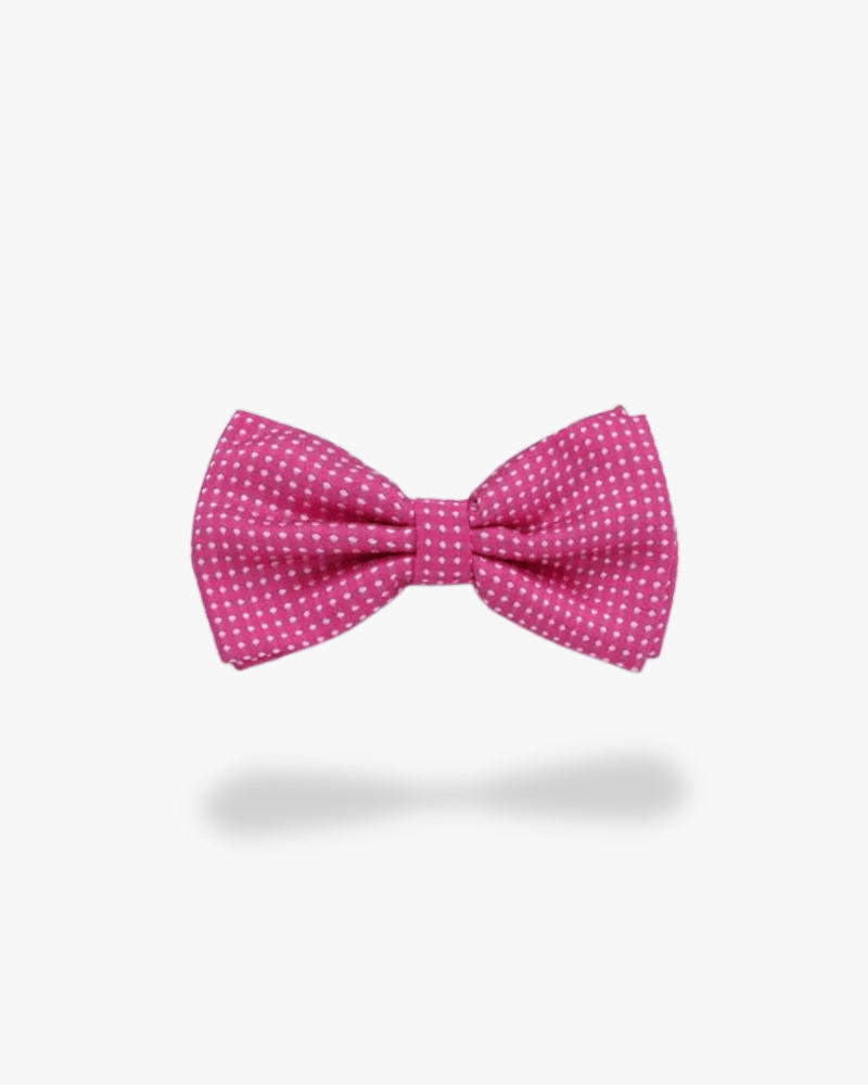 Noeud papillon a pois rose