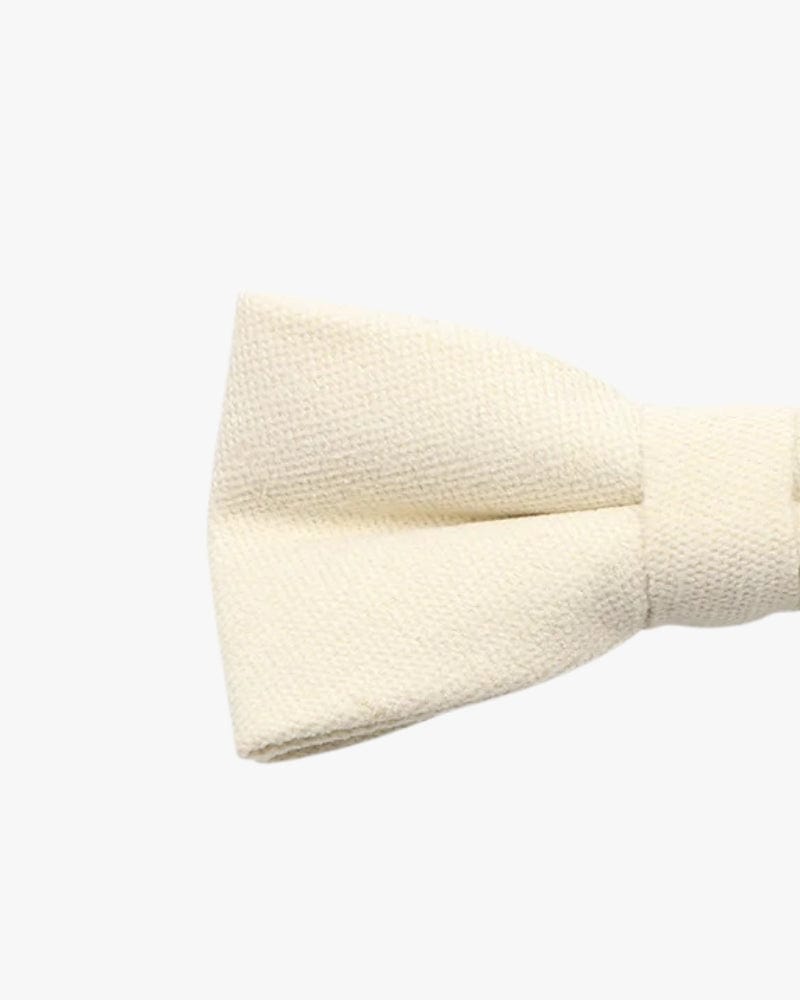 Noeud papillon enfant blanc detail
