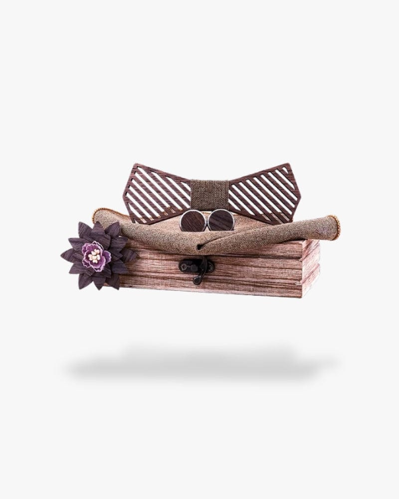 Noeud papillon en bois | Eden Motif 3