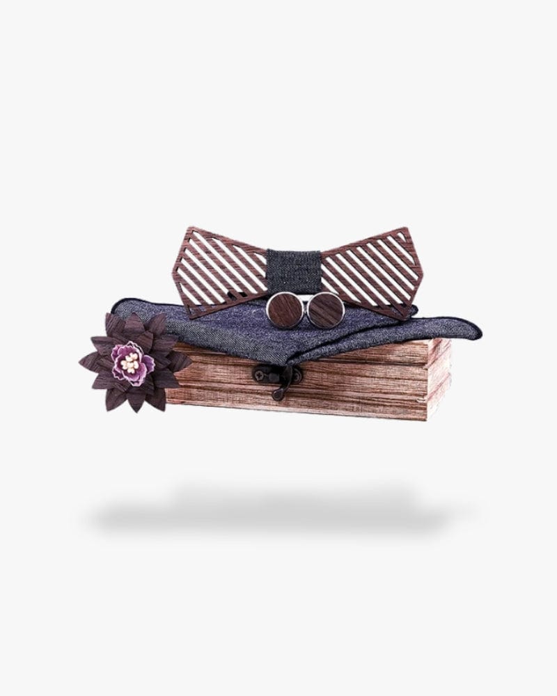 Noeud papillon en bois | Eden Motif 1