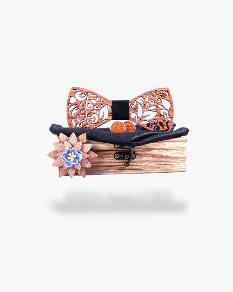 Noeud papillon en bois | Saint barte Motif 1