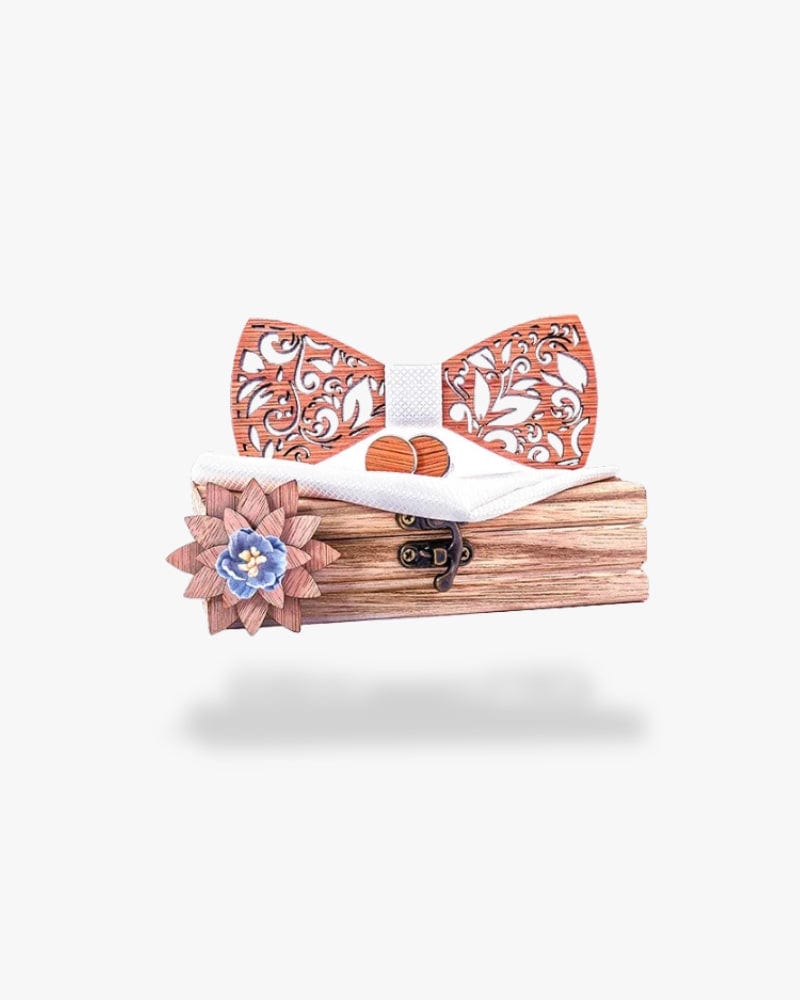 Noeud papillon en bois | Saint barte Motif 2