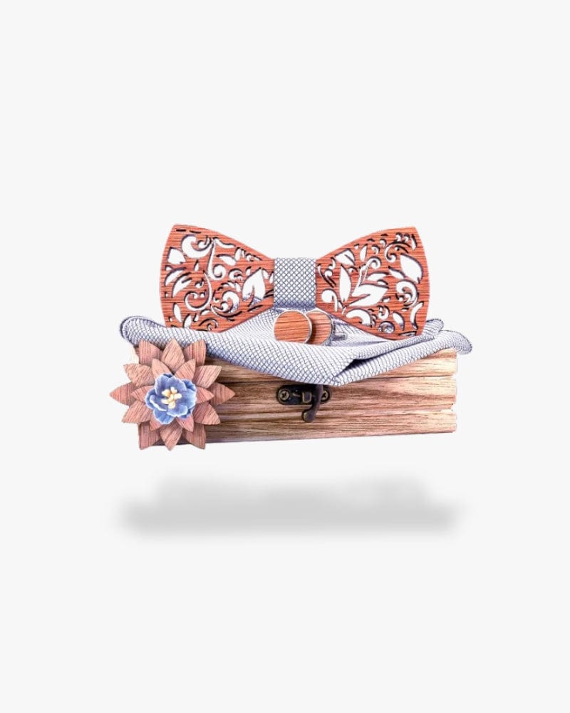 Noeud papillon en bois | Saint barte Motif 3