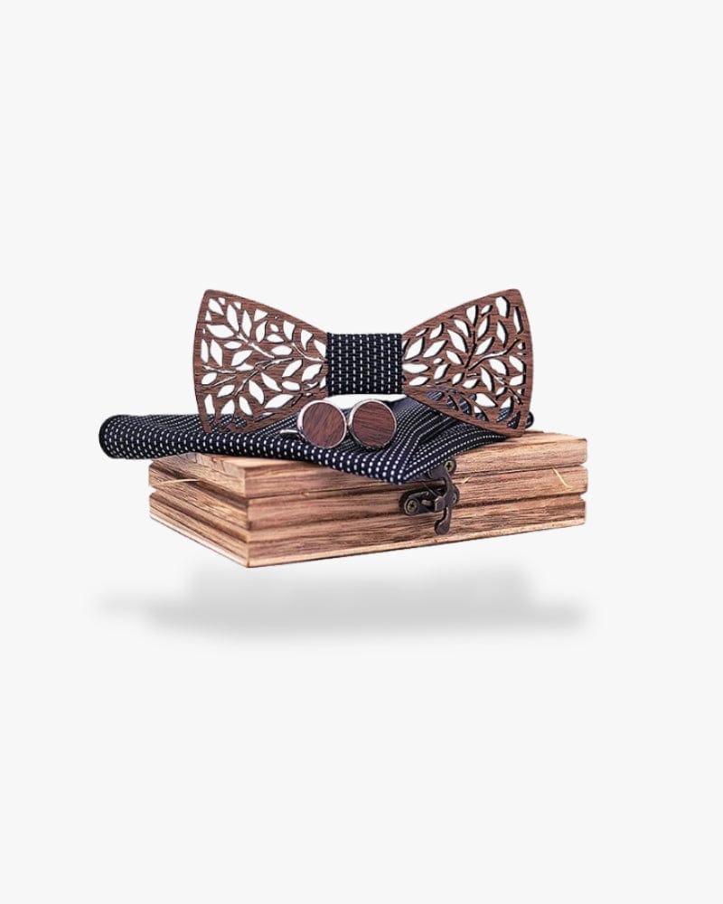 Noeud papillon en bois | Eva Motif 3