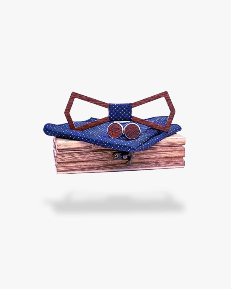 Noeud papillon en bois | Minimaliste Motif 3