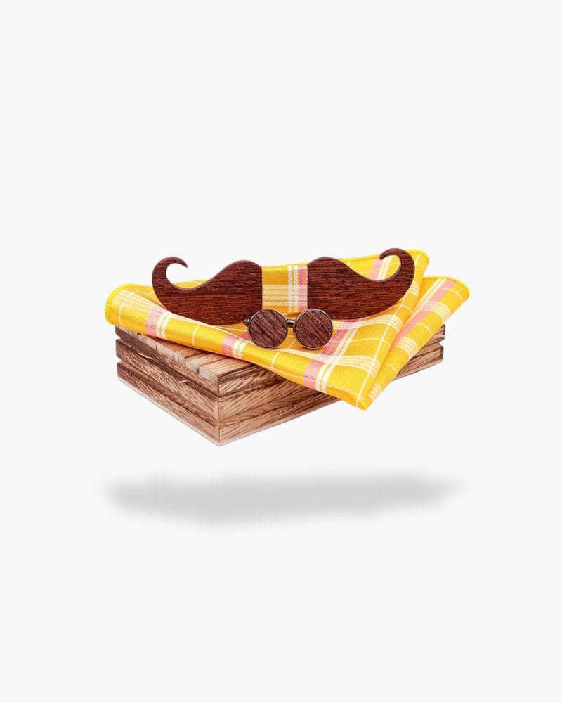 Noeud papillon en bois | El moustache Motif 3