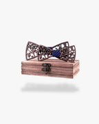 Noeud papillon en bois | Père & fils Motif 2