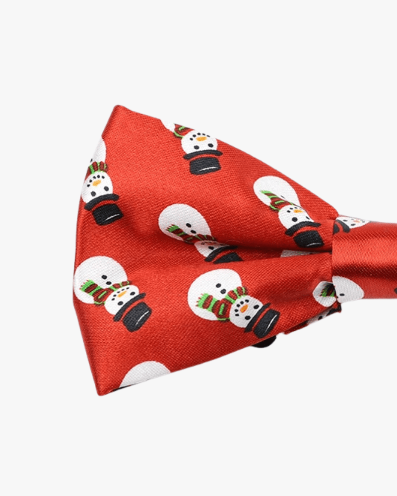 Noeud papillon noël | Bonhomme de neige Rouge