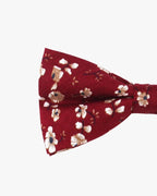 Noeud papillon fleuri | Bordeaux Bordeaux