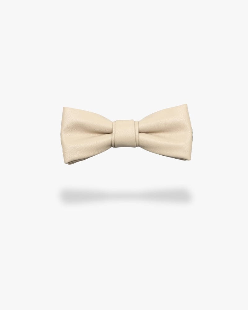 Noeud papillon en cuir | Beige Beige