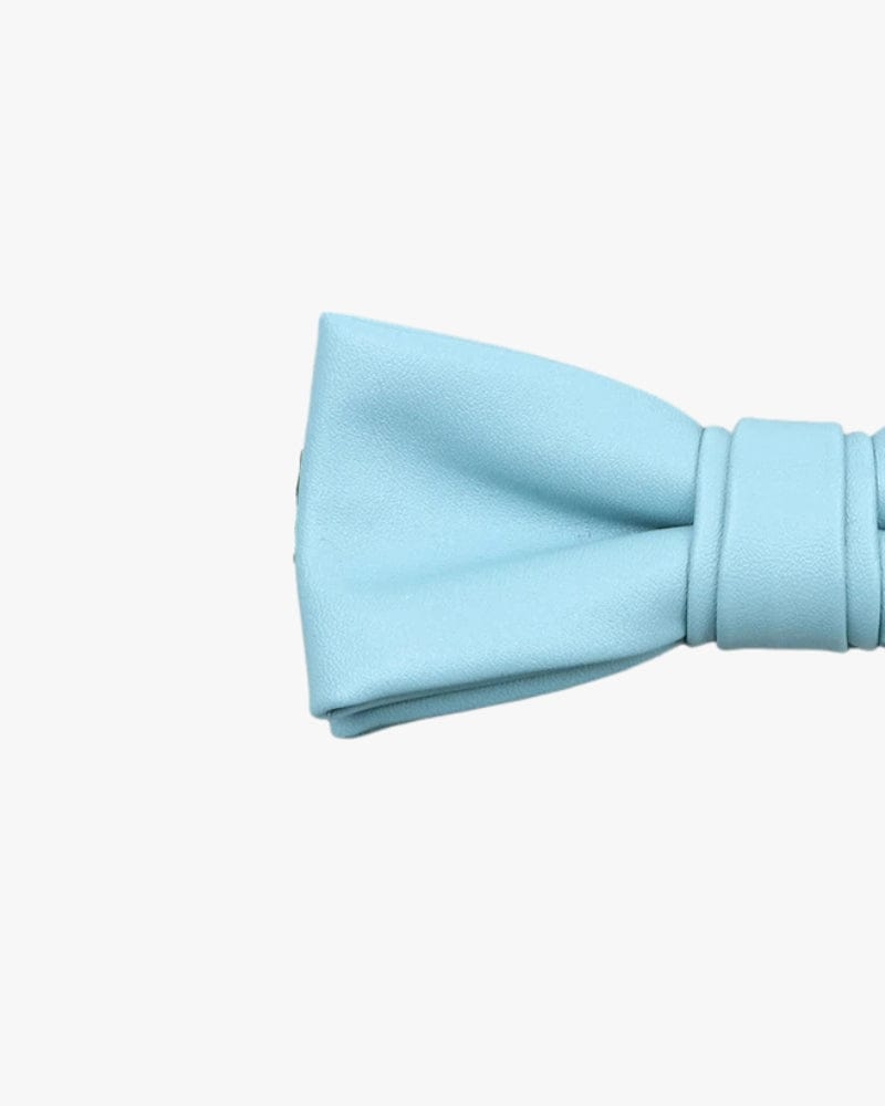 Noeud papillon en cuir | Bleu ciel Bleu ciel