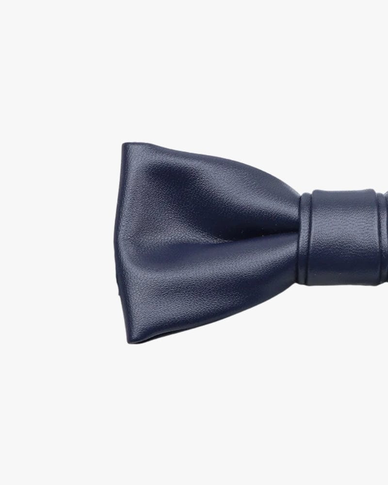 Noeud papillon en cuir | Sobre Bleu