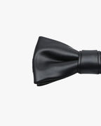 Noeud papillon en cuir | Noir Noir