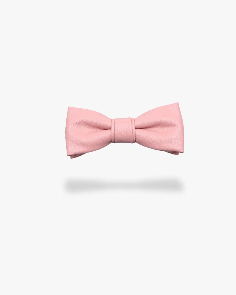 Noeud papillon en cuir | Rose poudré Rose