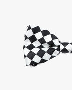 Noeud papillon | Damier noir & blanc Blanc | Noir