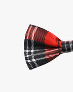 Noeud papillon | Écossais rouge & noir Rouge | Noir