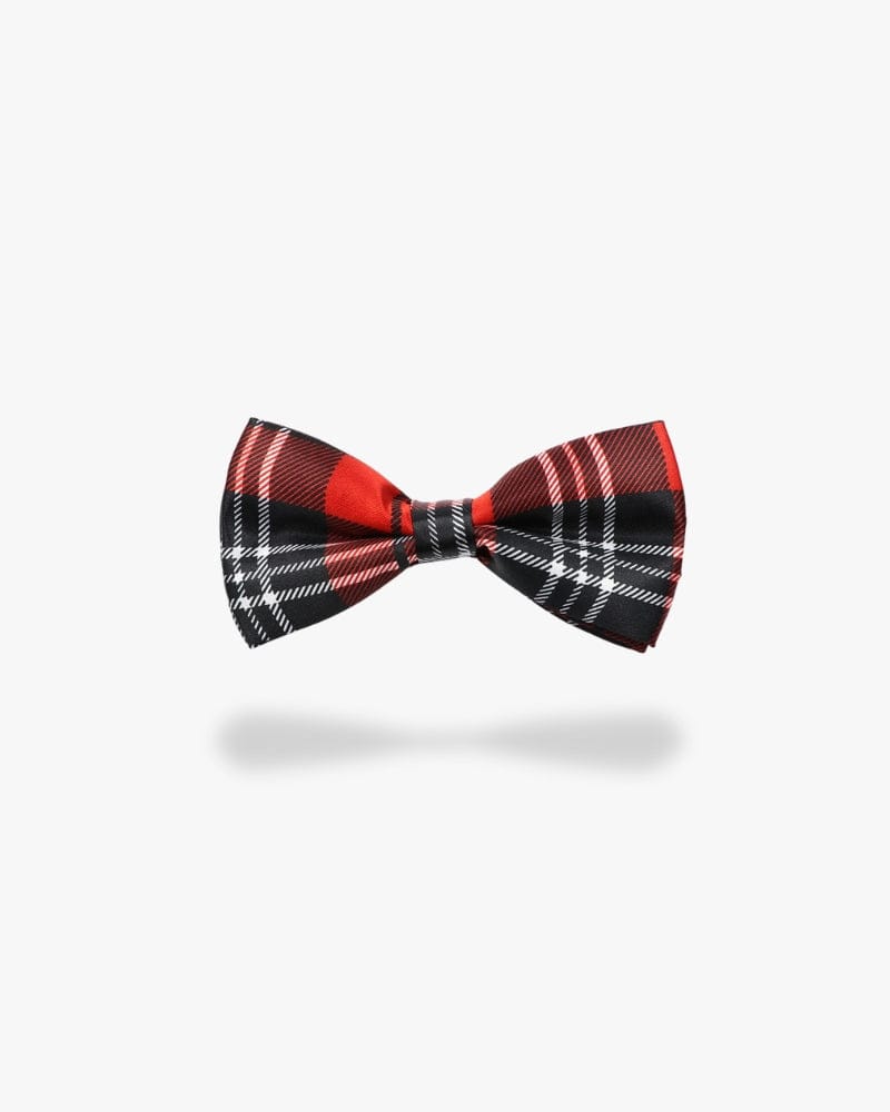 Noeud papillon | Écossais rouge & noir Rouge | Noir