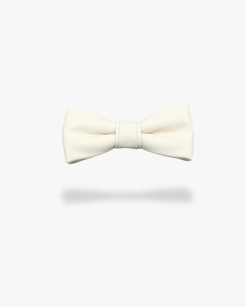 Noeud papillon en cuir | Blanc Blanc