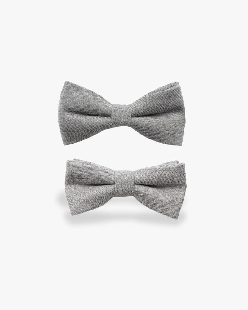 Noeud papillon père & fils | Gris clair Gris