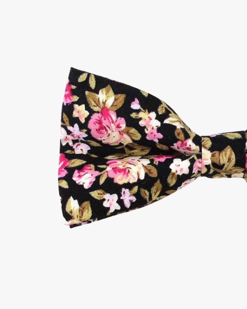 Noeud papillon fleuri | Guinguette Noir