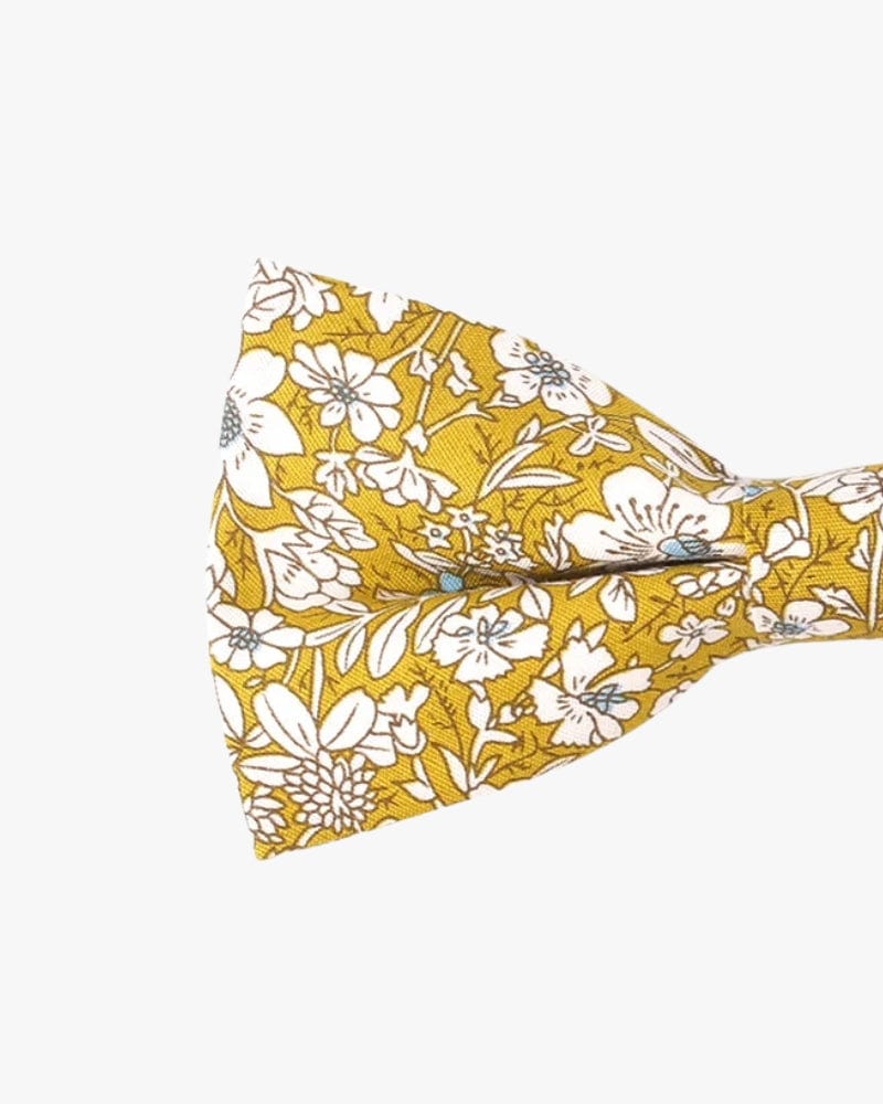 Noeud papillon fleuri | Jaune Jaune