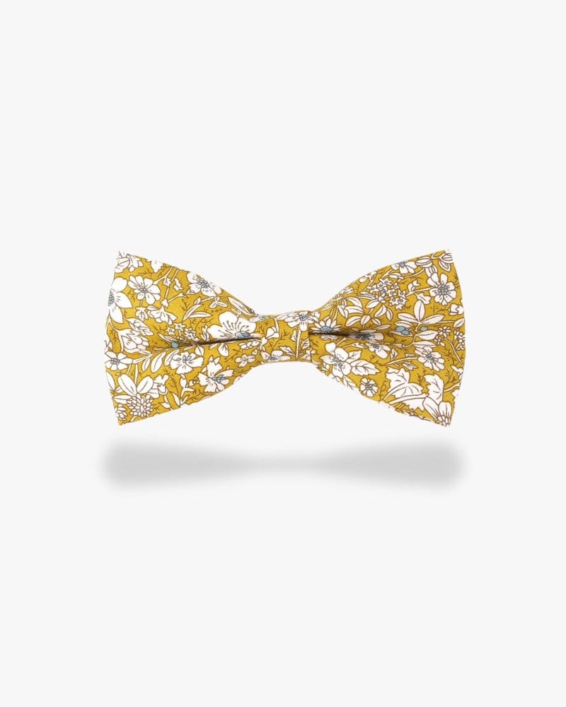 Noeud papillon fleuri | Jaune Jaune