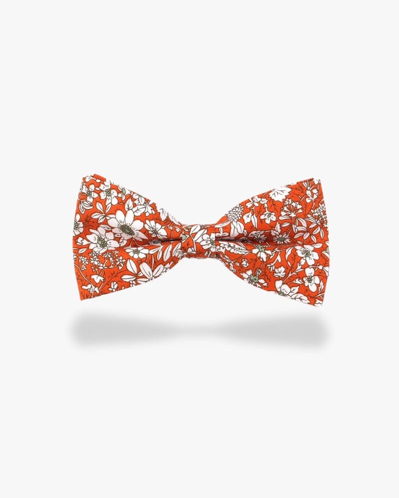 Noeud papillon fleuri | Orange Orange