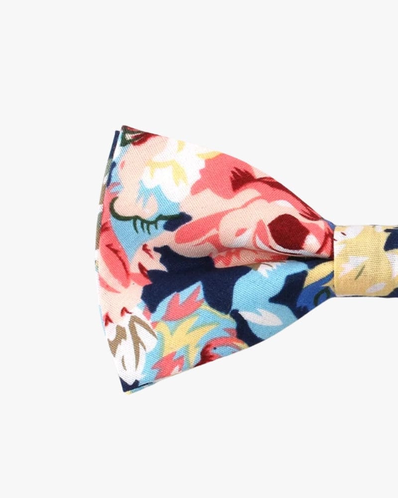 Noeud papillon fleuri | Hold school Bleu marine