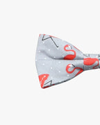 Noeud papillon | Flamant rose Gris