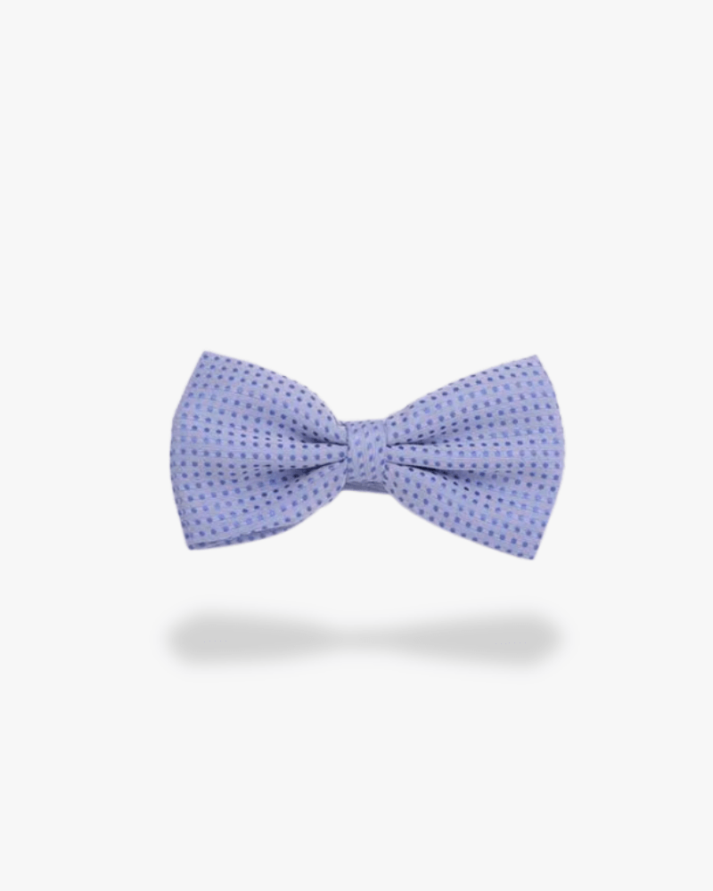 Noeud papillon lilas a pois