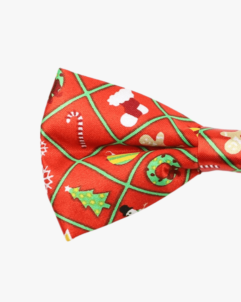 Noeud papillon noël | Motif de noël Rouge