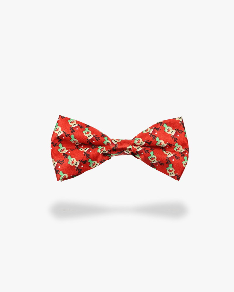 Noeud papillon noël | Cerf mignon Rouge