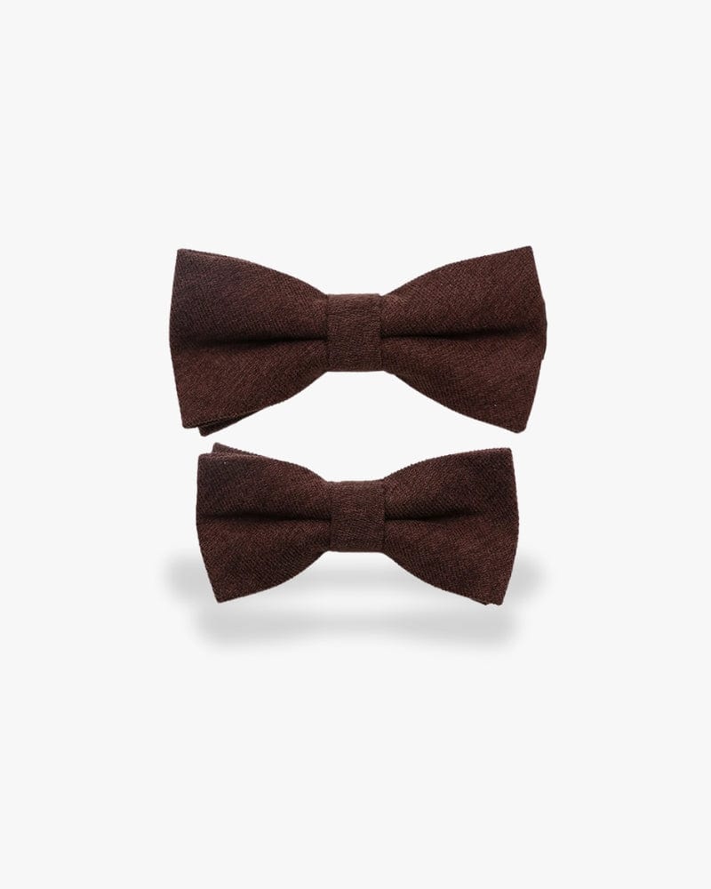 Noeud papillon père & fils | Le duo Marron