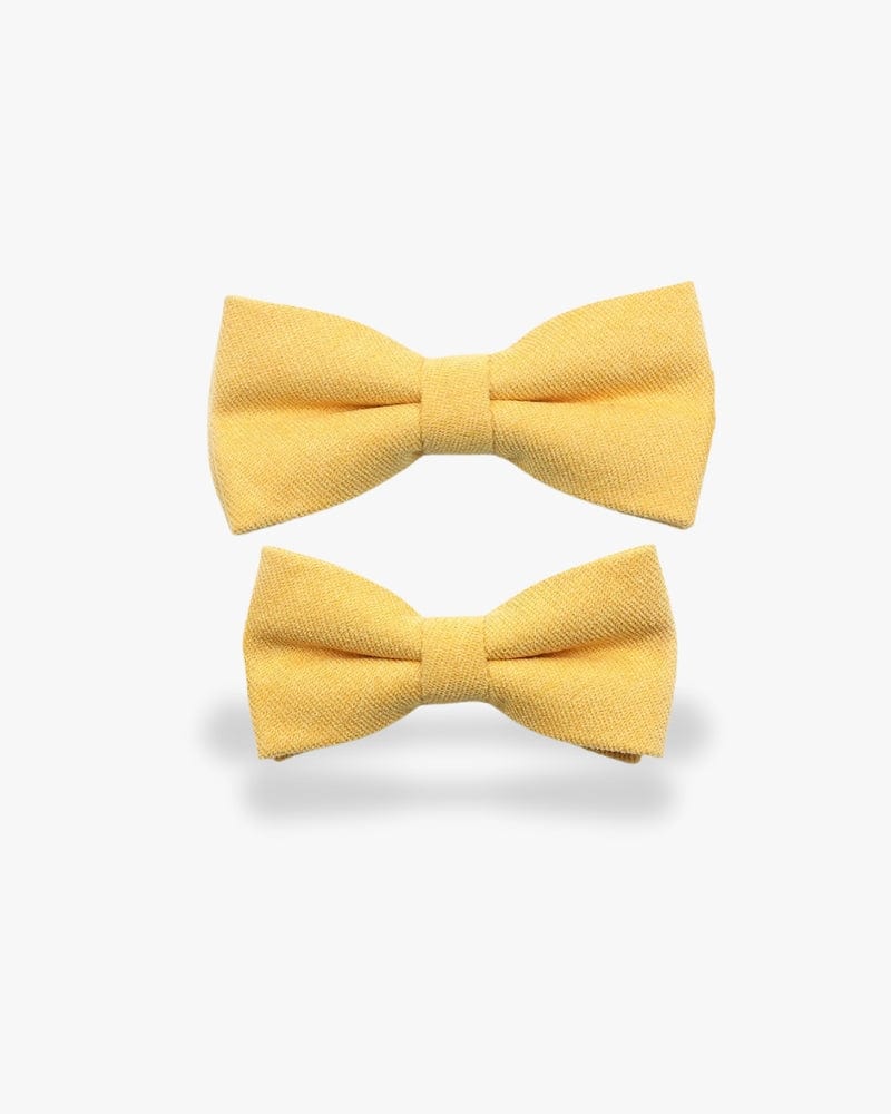 Noeud papillon père & fils | Jaune Jaune