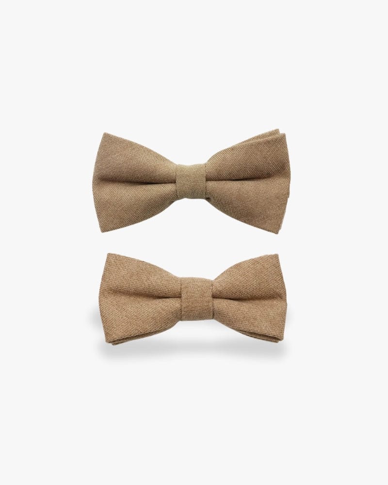 Noeud papillon père & fils | Marron Marron