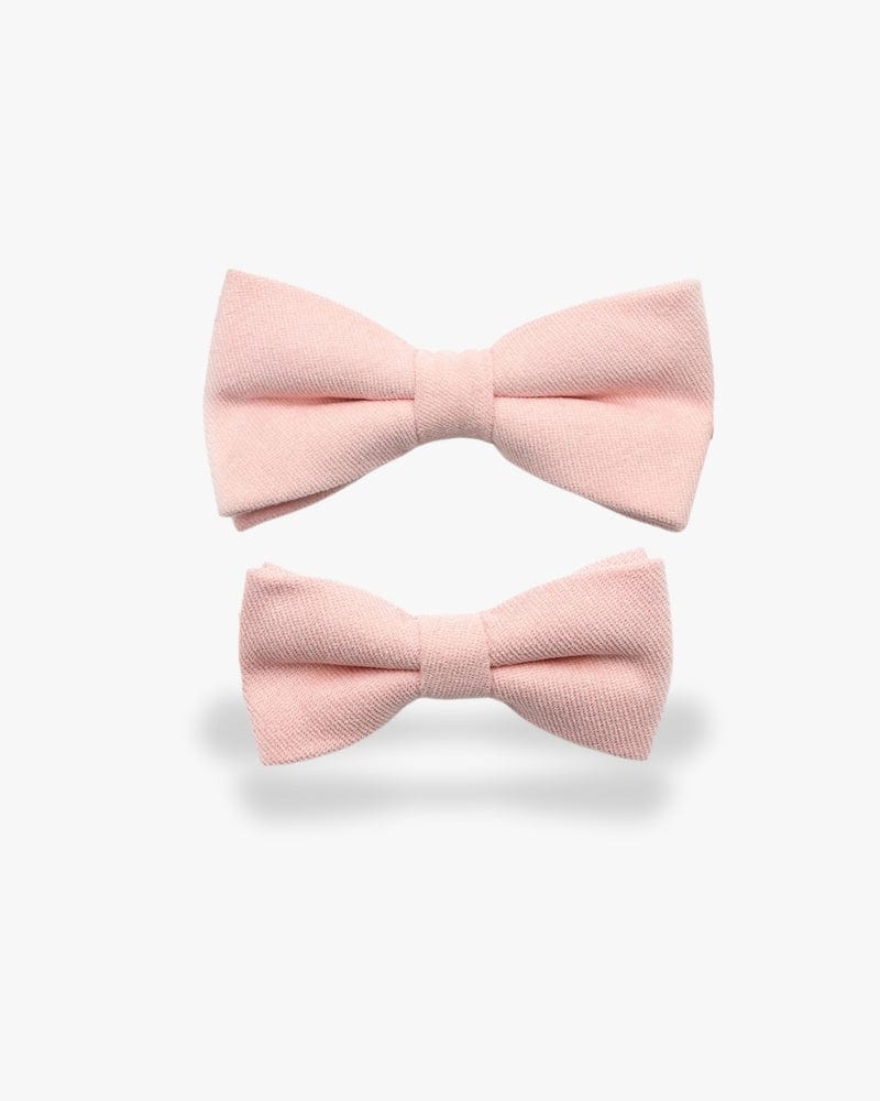 Noeud papillon père & fils | Rose pale Rose