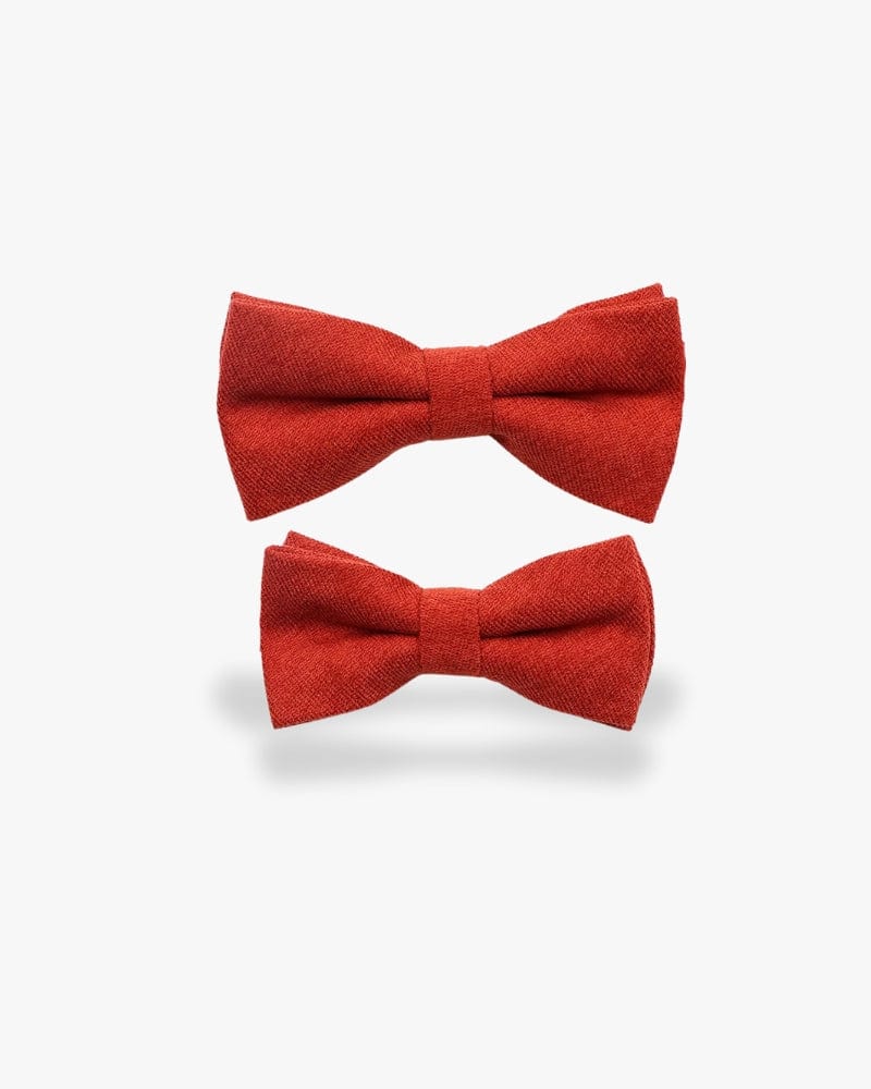 Noeud papillon père & fils | Rouge Rouge