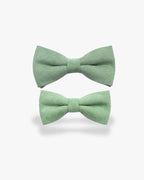 Noeud papillon père & fils | Vert sauge Vert