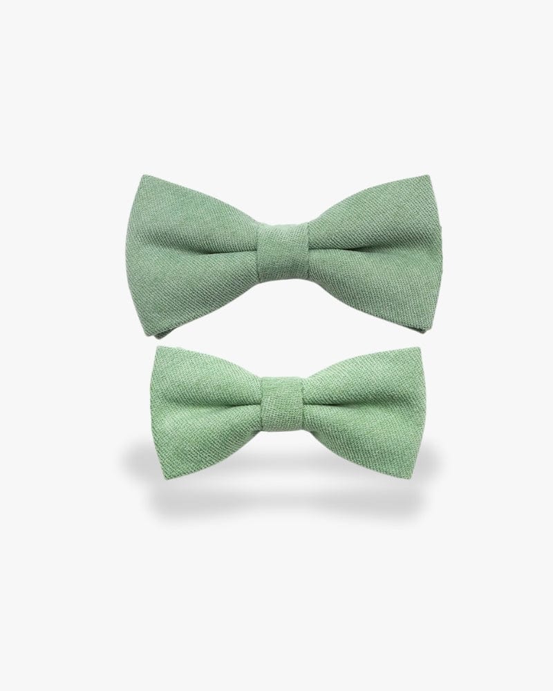 Noeud papillon père & fils | Vert sauge Vert