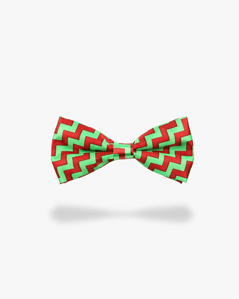 Noeud papillon noël | Papier cadeau Rouge | Vert