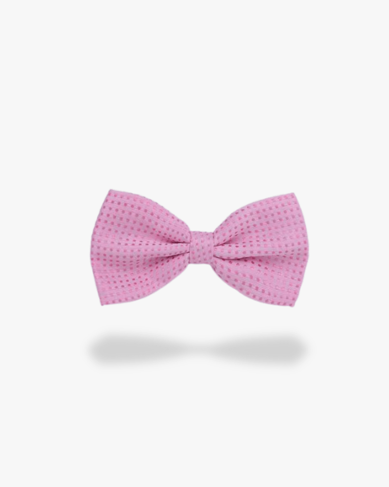 Noeud papillon rose poudré a pois