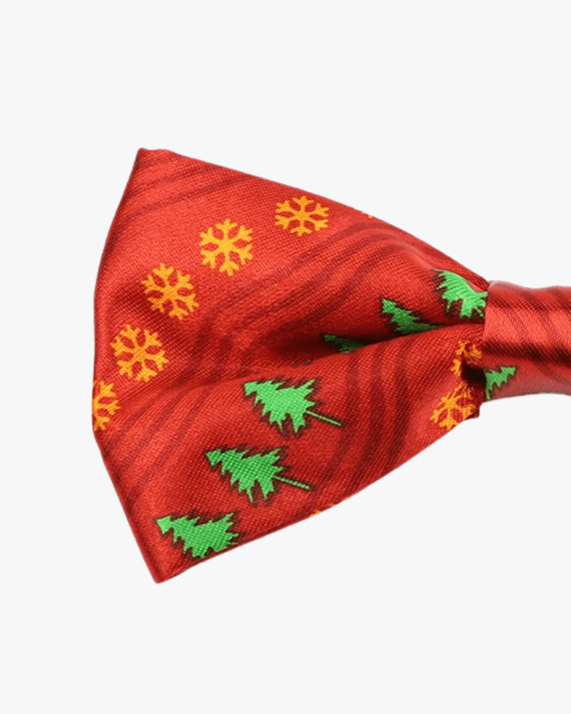 Noeud papillon noël | Sapin & flocon Rouge