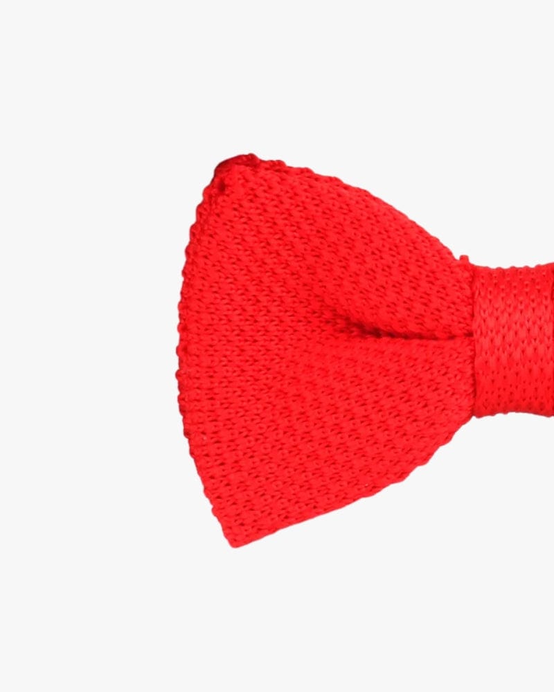 Noeud papillon tricot | Rouge Rouge