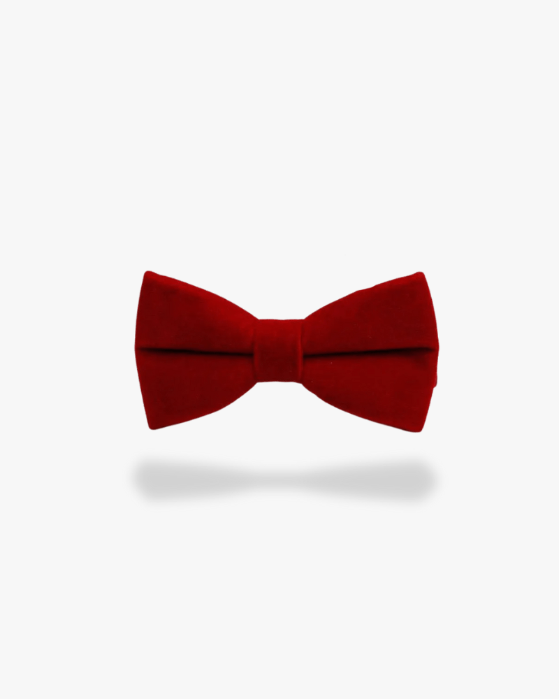 Noeud papillon velours | Rouge Rouge intense