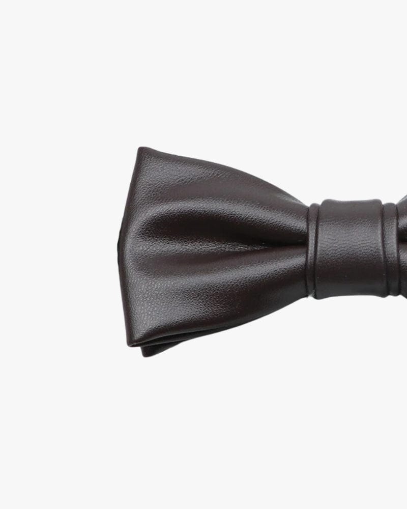 Noeud papillon en cuir | Classique Noir